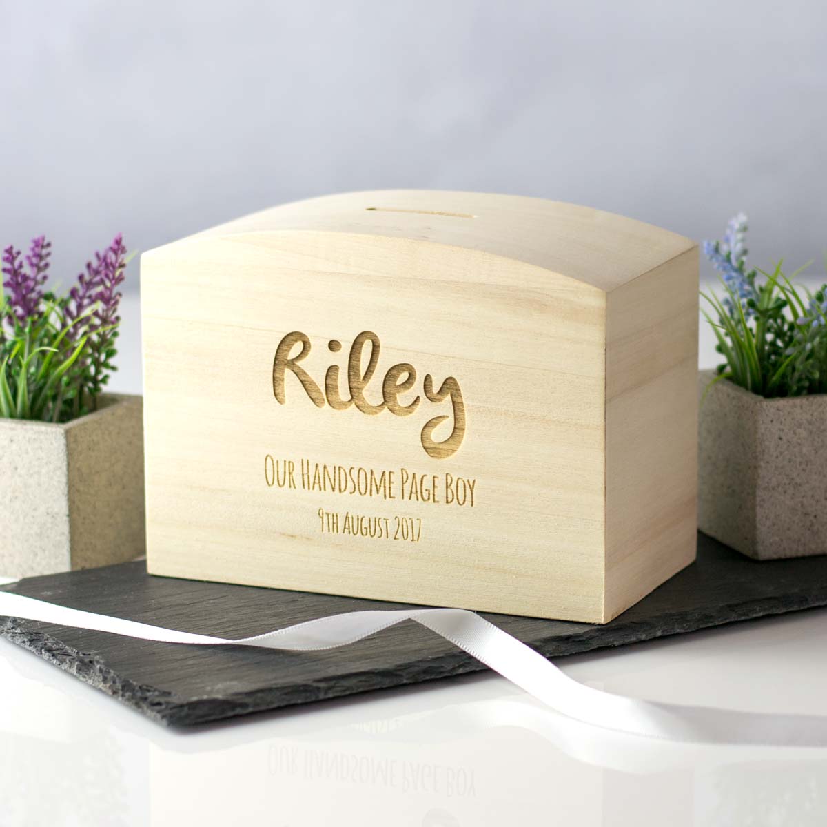 Personalised Page Boy Money Box Gift
