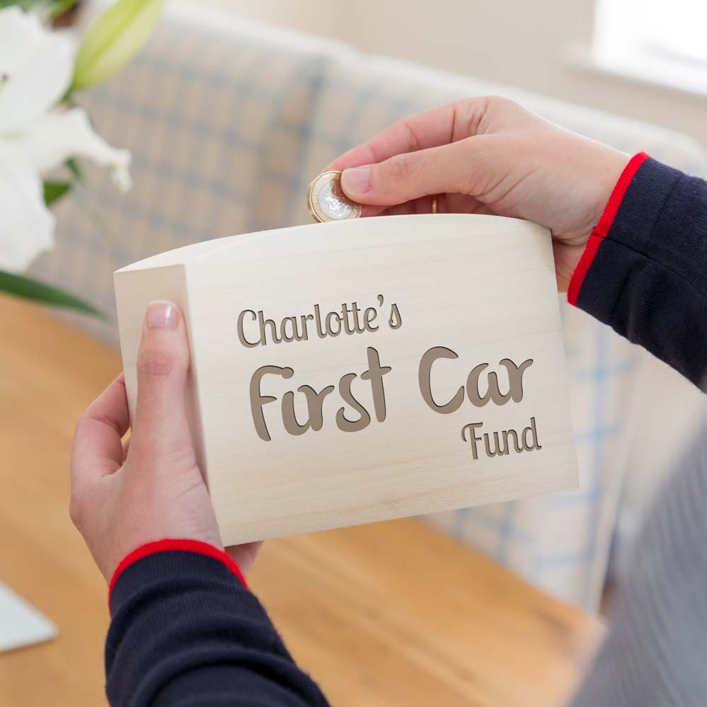 Personalised Car Fund Money Box