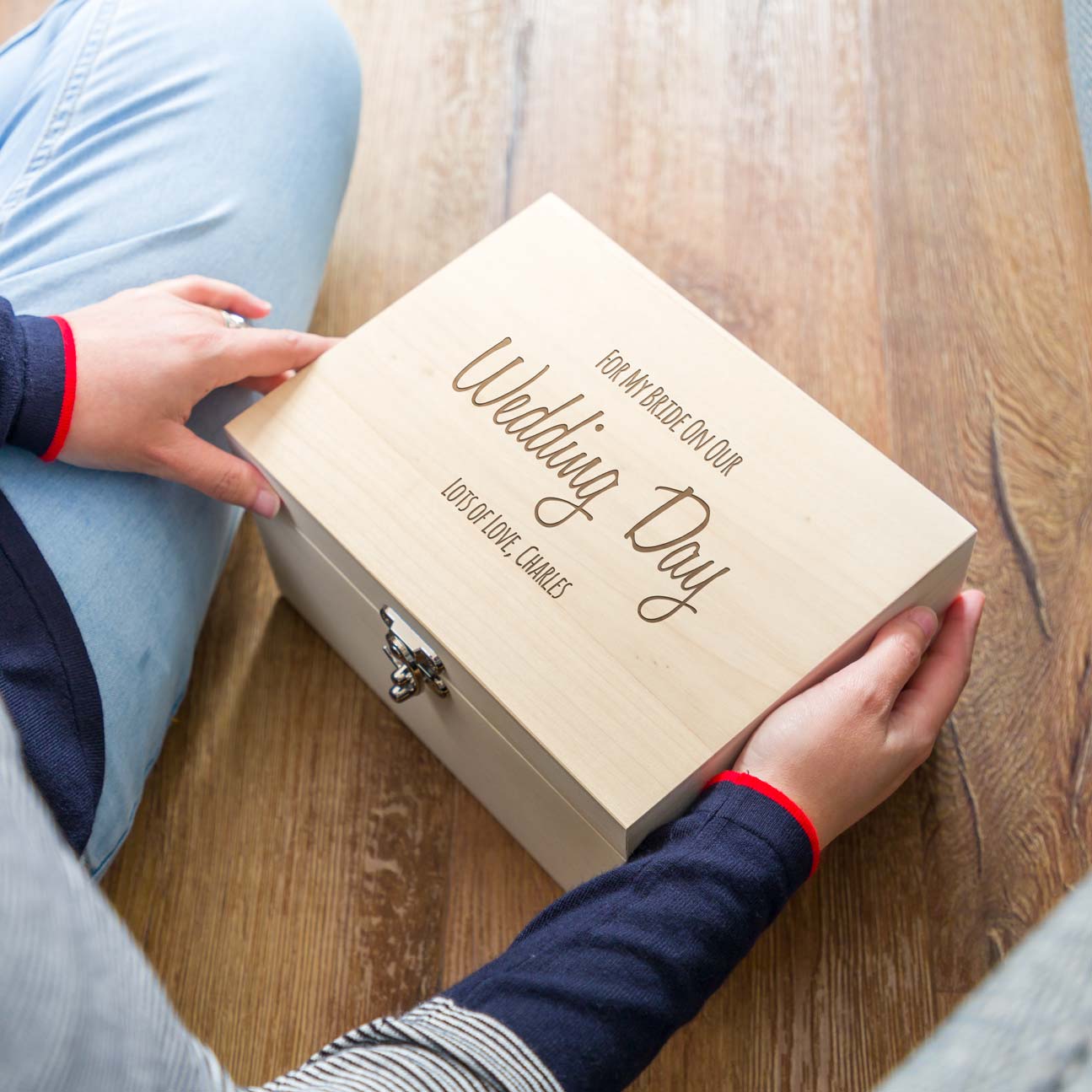 Personalised For My Bride or Groom Keepsake Box