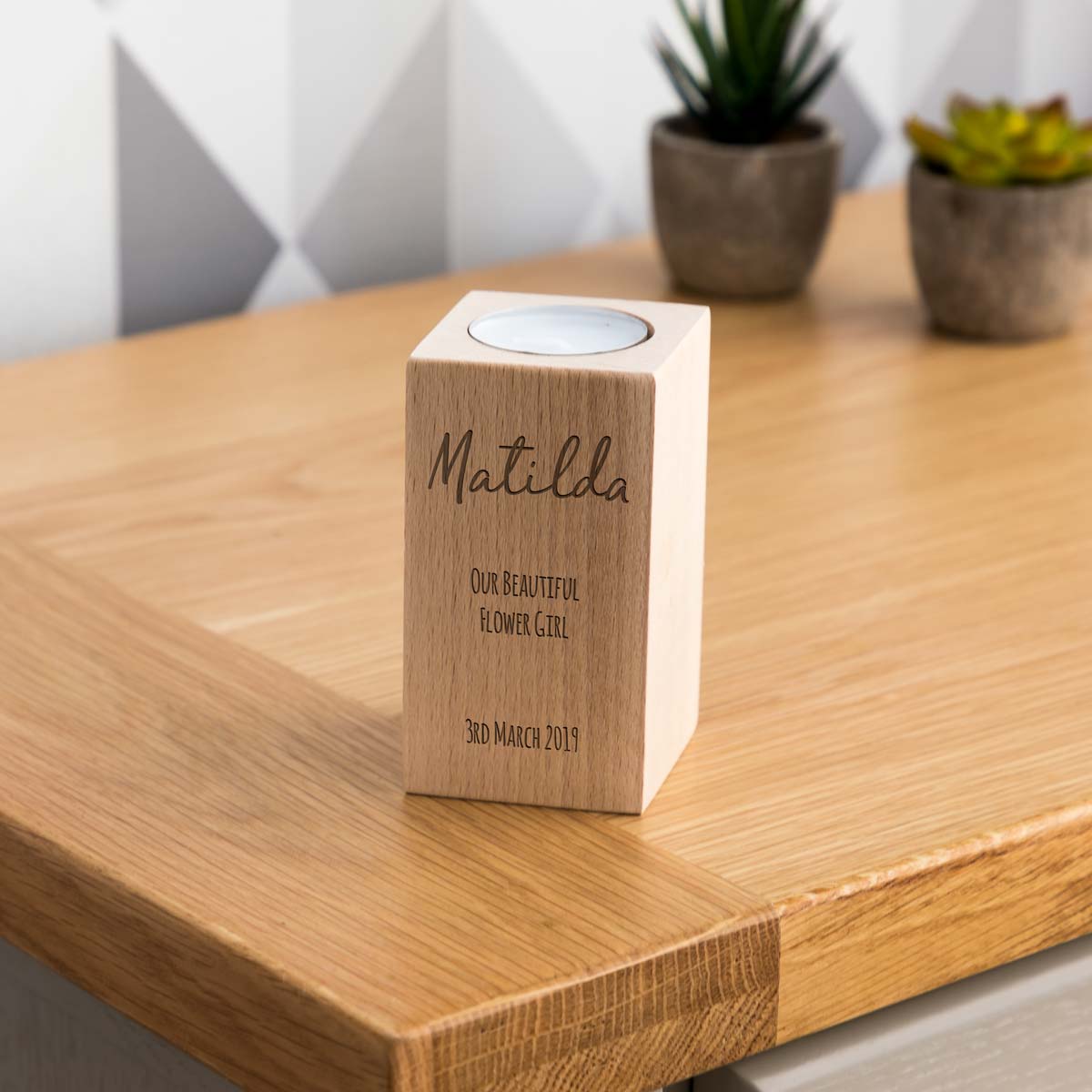 Personalised Candle Holder Gift