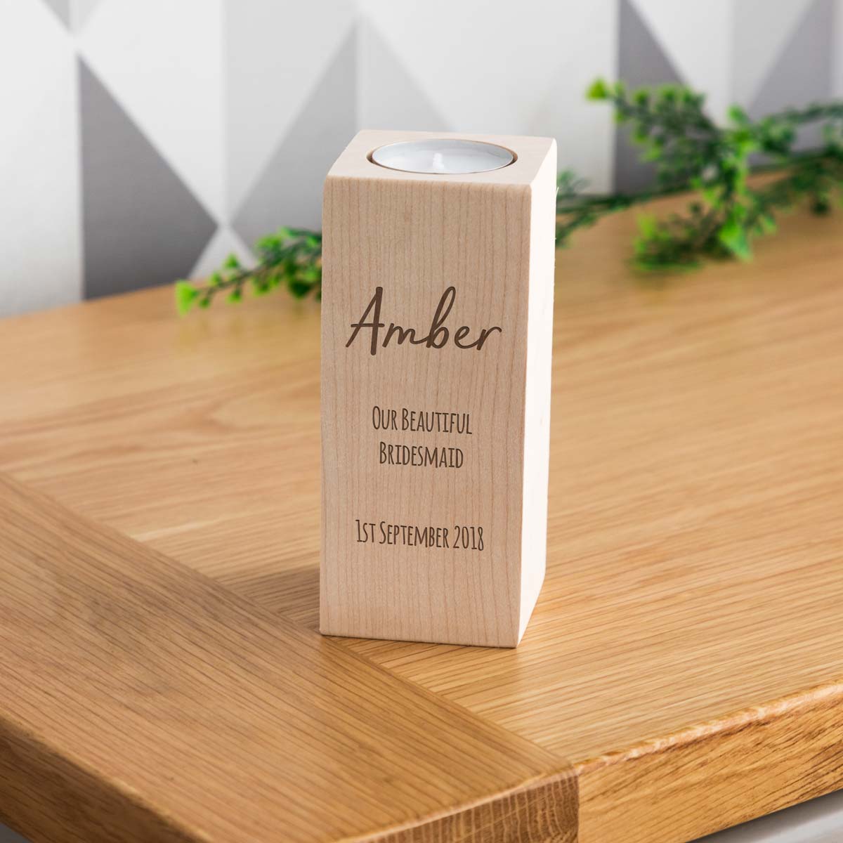 Personalised Candle Holder Gift
