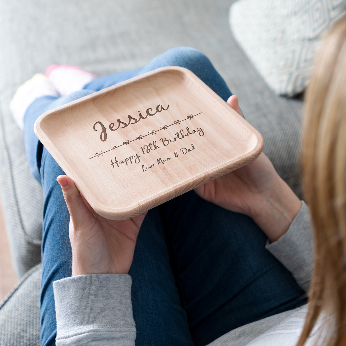 Personalised Happy Birthday Accessory Tray