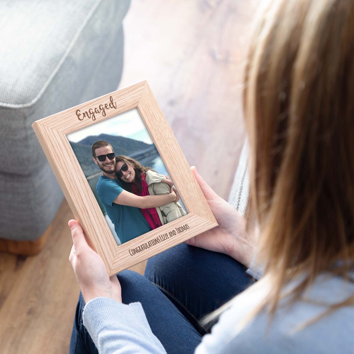 Personalised Engagement Gift Photo Frame