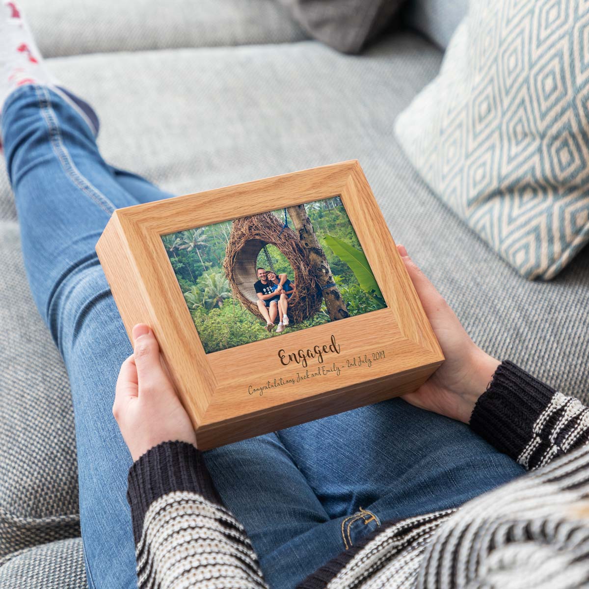 Personalised Engagement Photo Gift