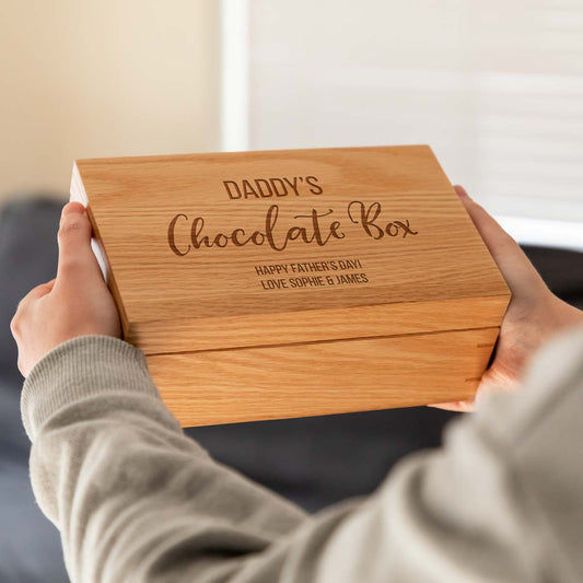 Personalised Chocolate Box Oak