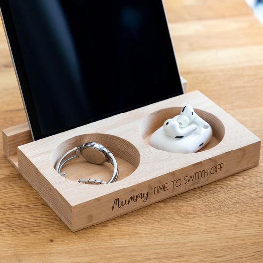 Personalised Tablet Phone Stand Time To Switch Off