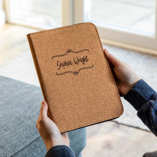 Personalised Portfolio Folder Cork