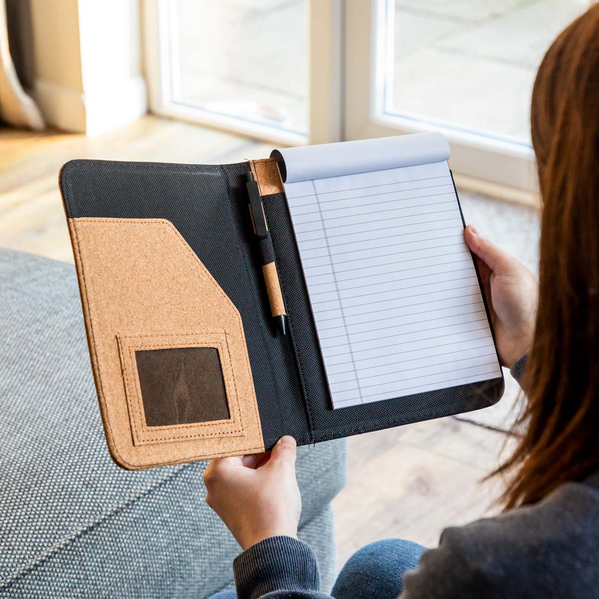 Personalised Portfolio Folder Cork