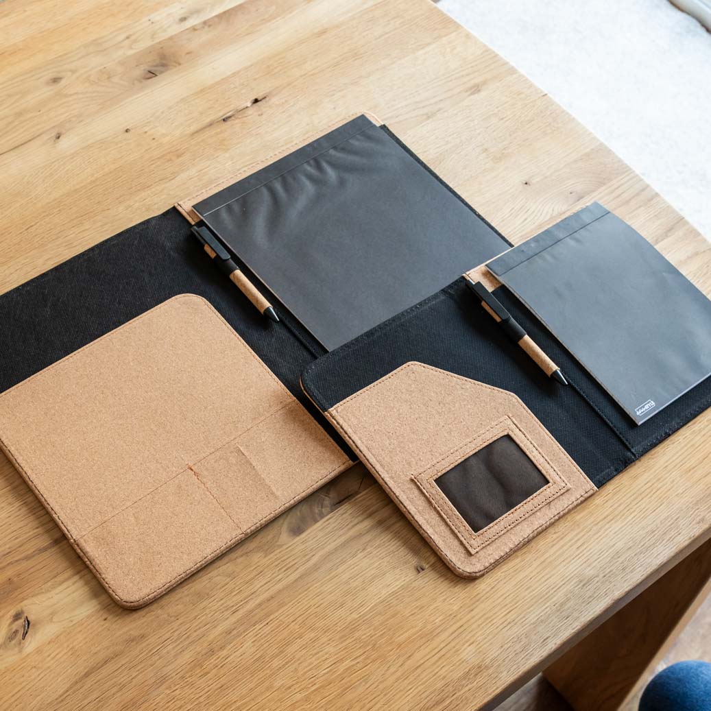 Personalised Portfolio Folder Cork