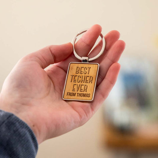 Personalised Best Teacher Keyring