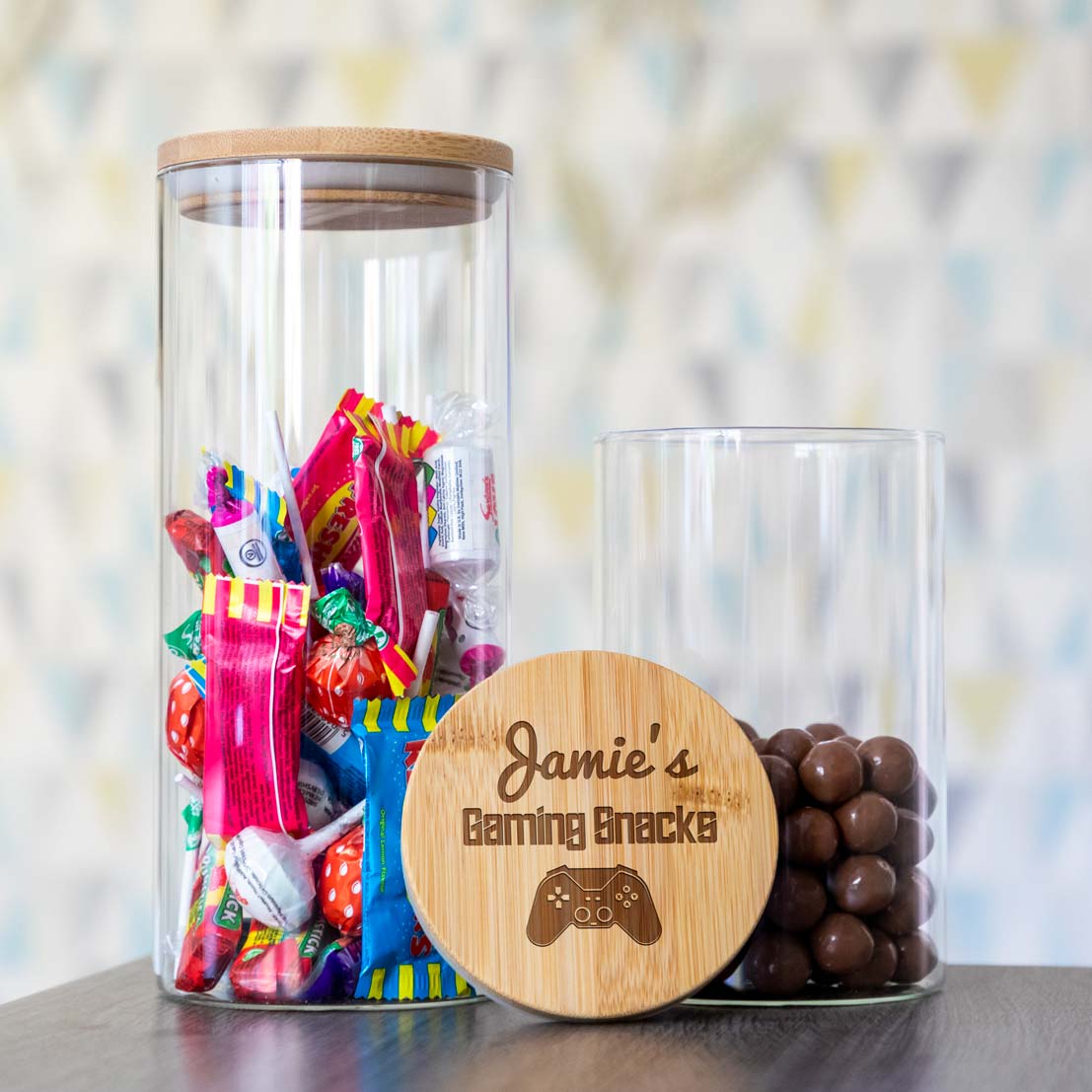 Personalised Gaming Snack Jar For Sweets & Treats