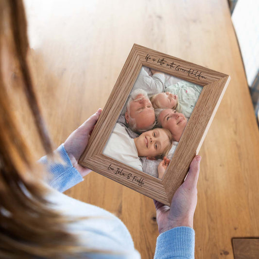 Personalised Life Is Better With Grandchildren Photo Frame