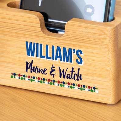 Personalised Charging Stand For iPhone and Apple Watch