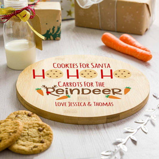 Personalised Ho Ho Ho Christmas Eve Plate
