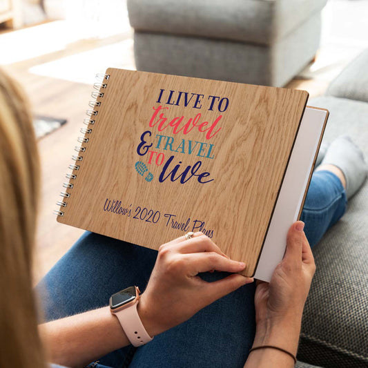 Personalised travel planner notebook