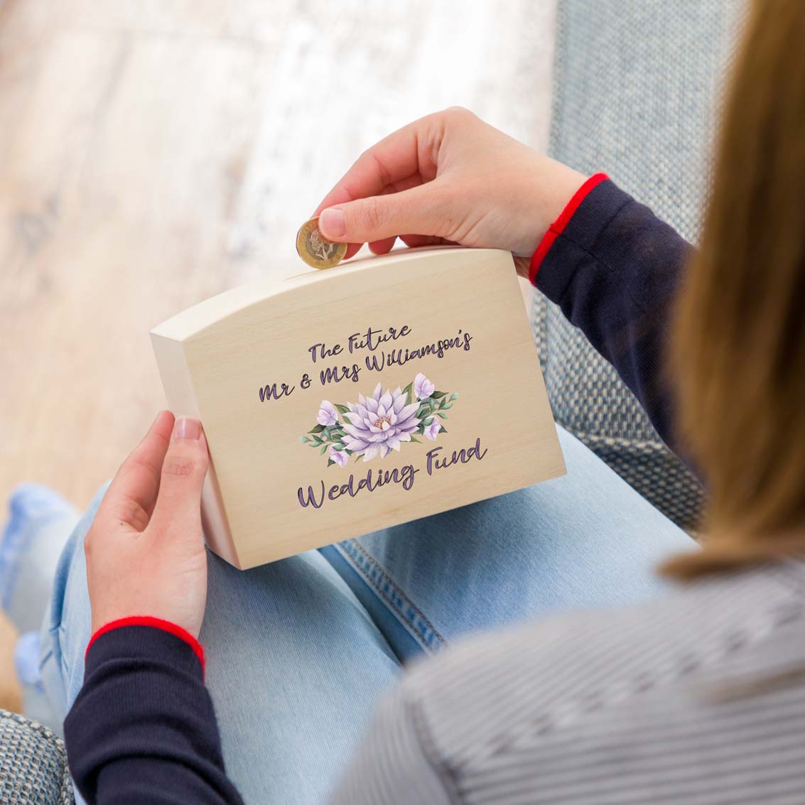 Personalised Wedding Fund Money Box