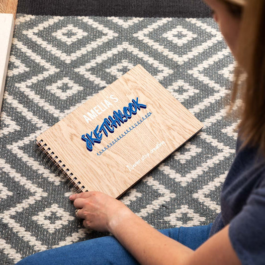 Personalised sketchbook A4 landscape