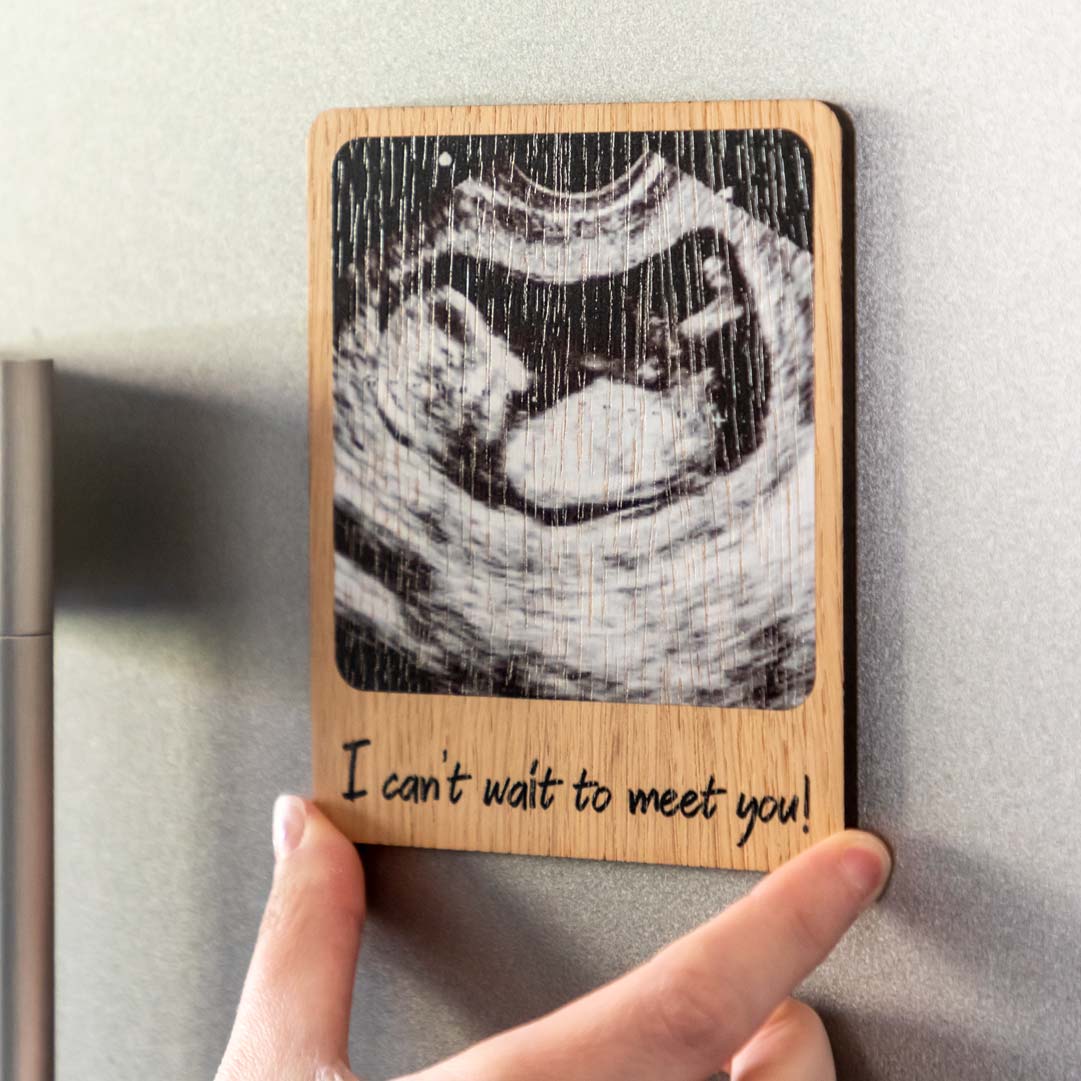 Personalised Pregnancy Announcement Photo Magnet