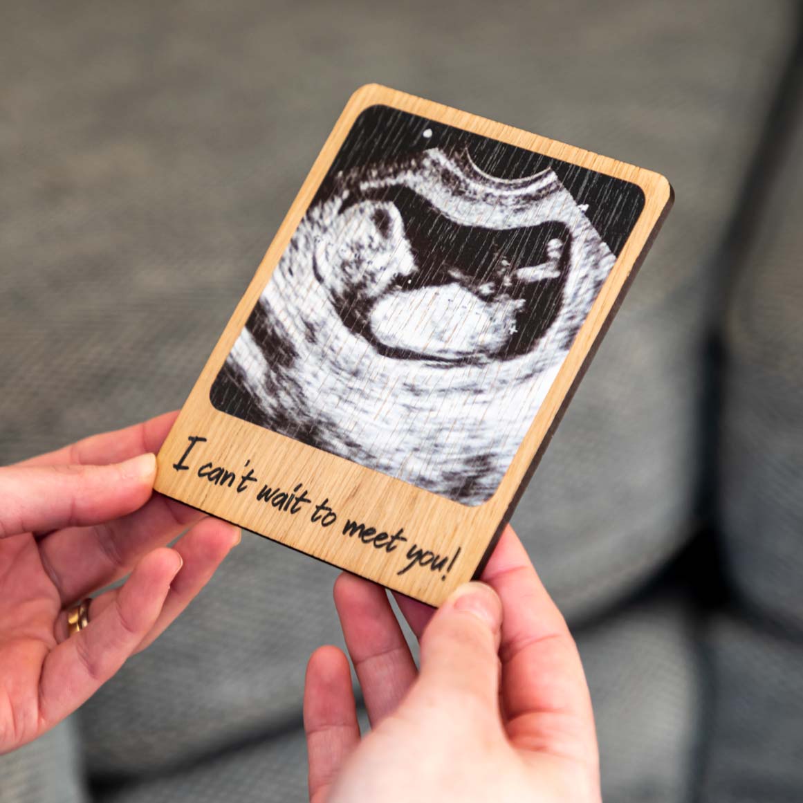 Personalised Pregnancy Announcement Photo Magnet