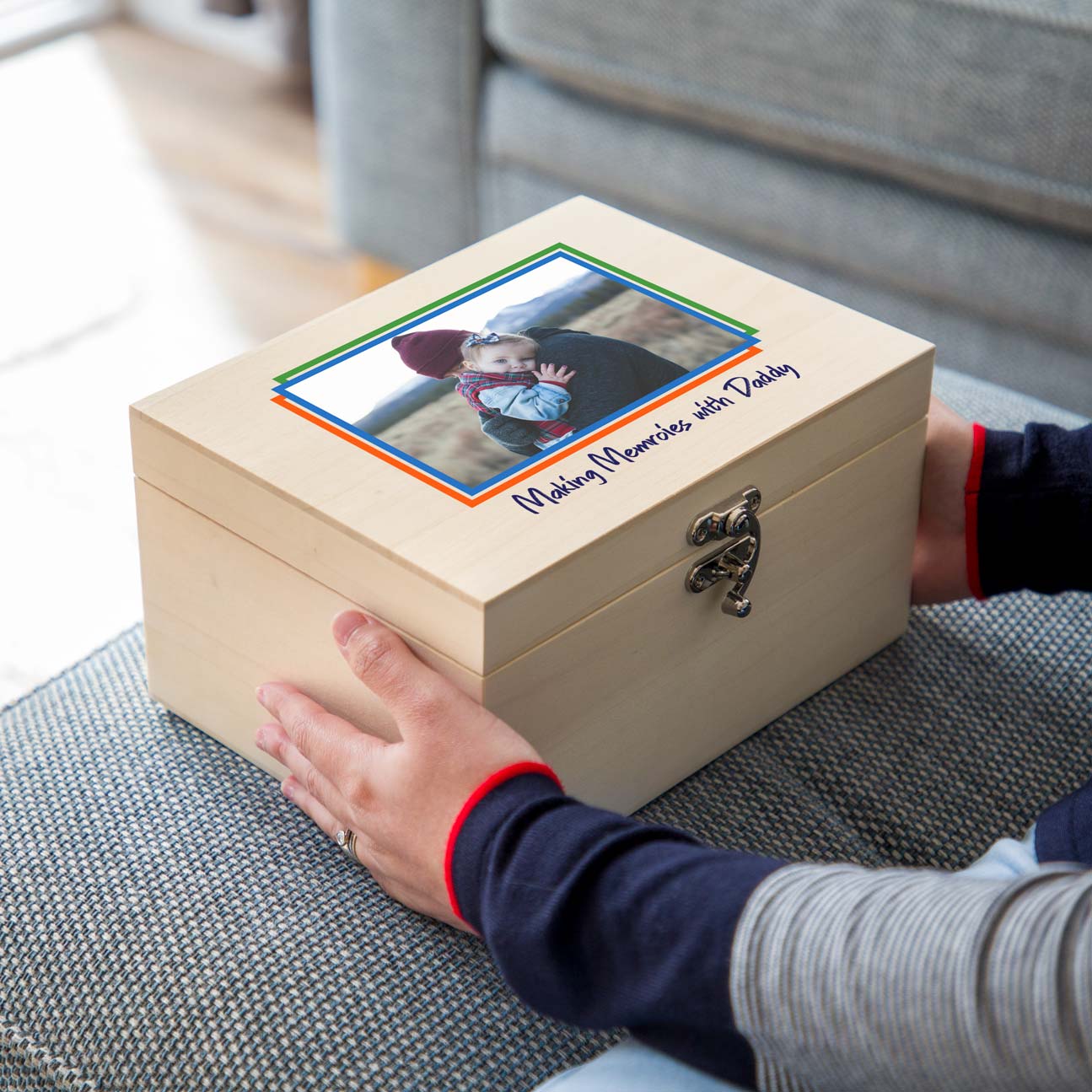 Personalised Keepsake Box With Photo