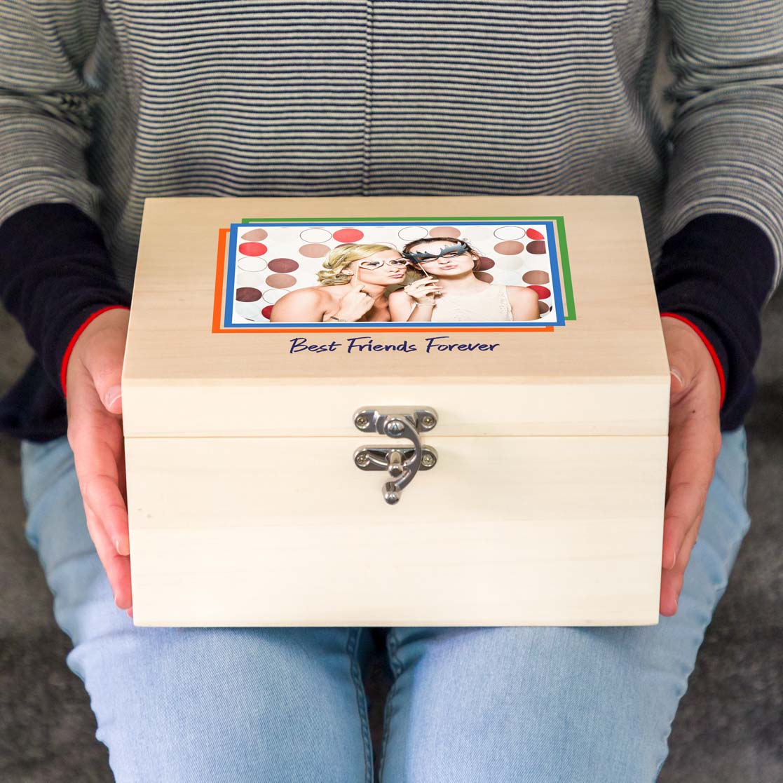 Personalised Keepsake Box With Photo