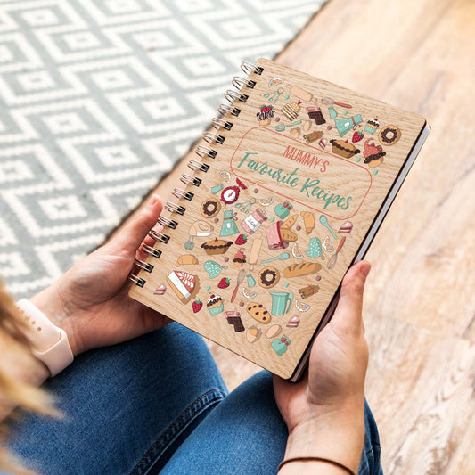Personalised baking recipe book A5 portrait