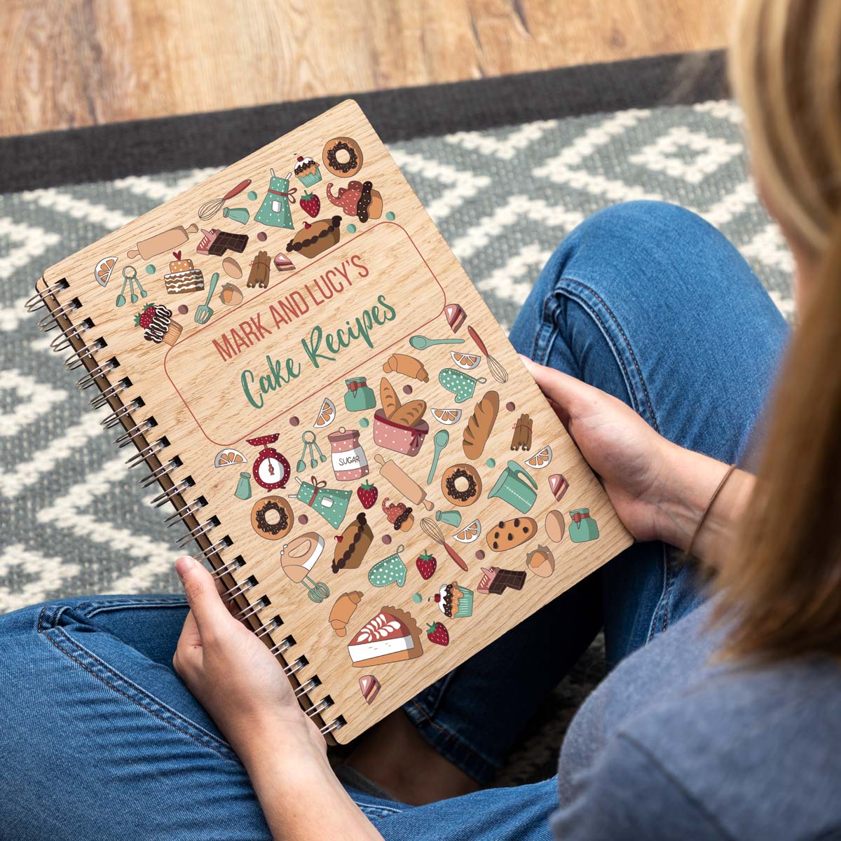 A4 portrait baking recipe book