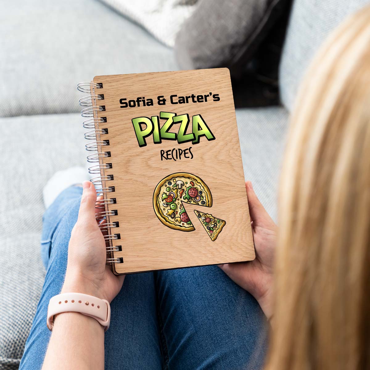 A5 portrait pizza recipe book