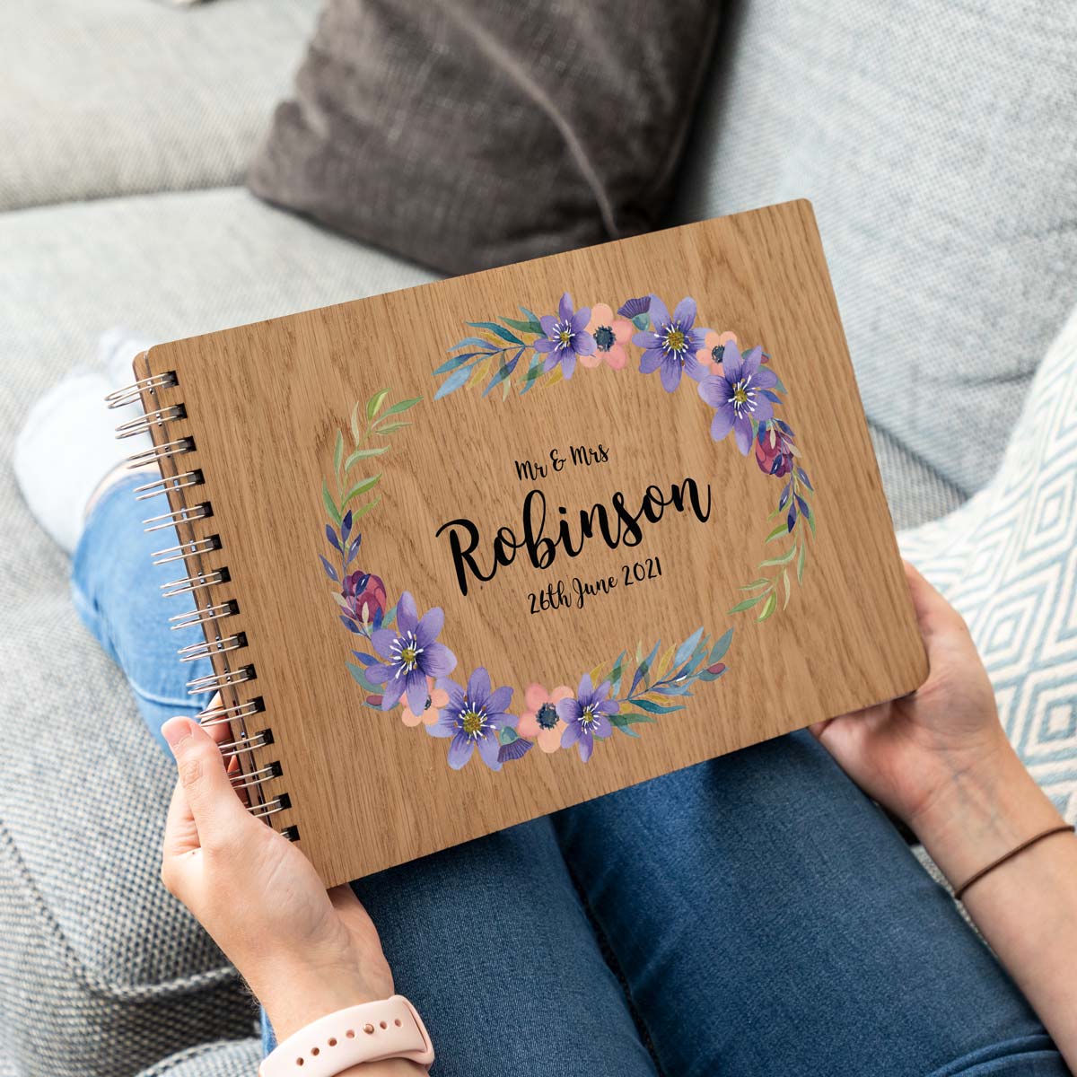 Wedding guest book A4 landscape