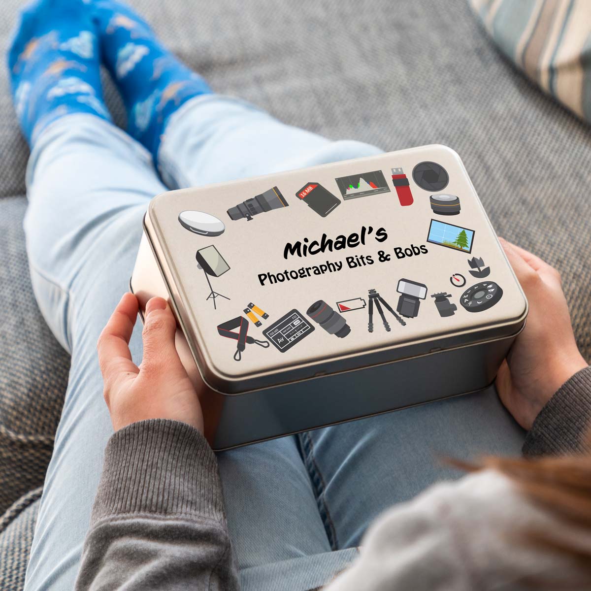 Personalised Photography Tin Gift