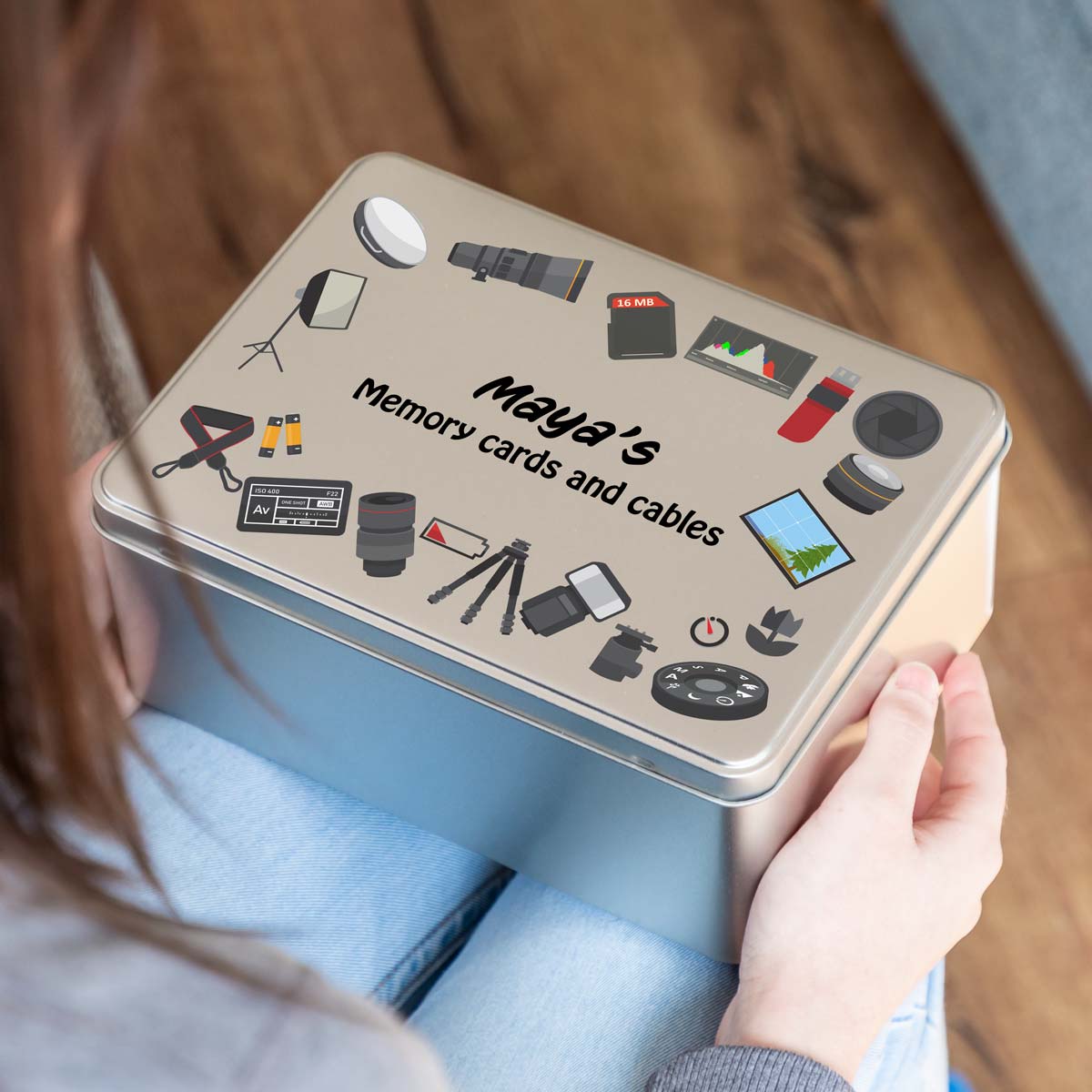 Personalised Photography Tin Gift
