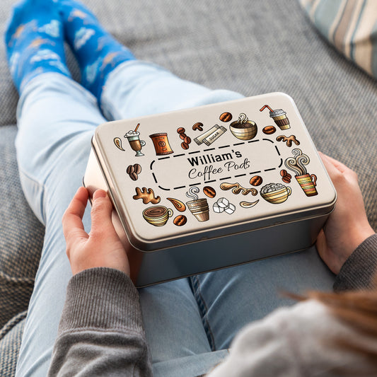 Personalised Coffee Pod Tin Gift