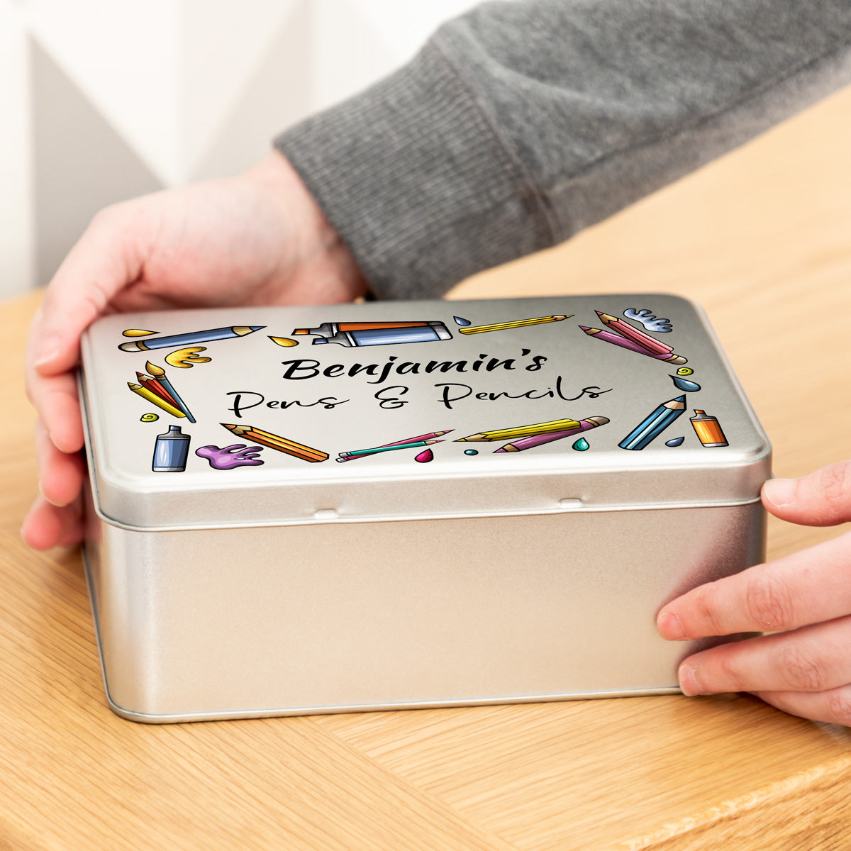 Personalised Stationery Tin Gift
