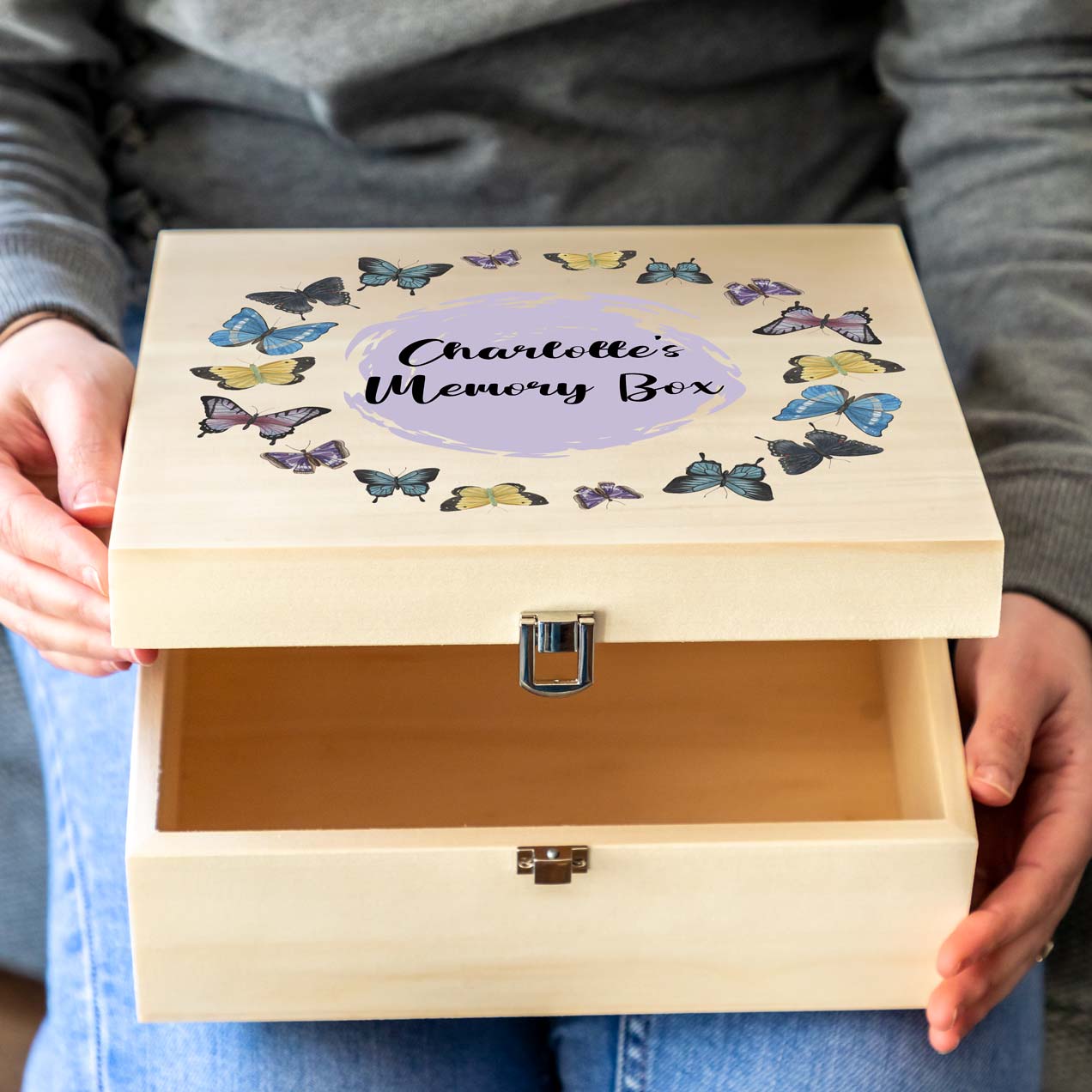 Personalised Butterfly Keepsake Box