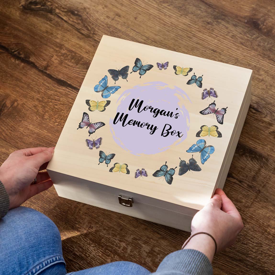 Personalised Butterfly Keepsake Box