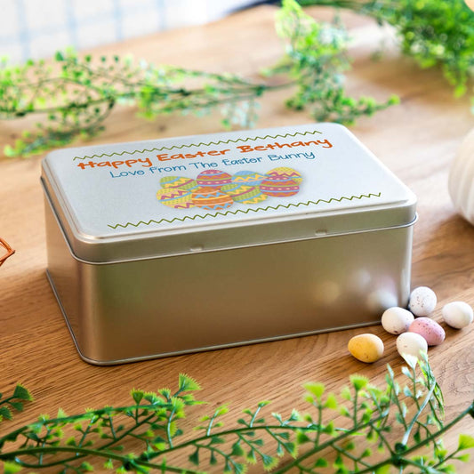 Personalised Happy Easter Treats Tin
