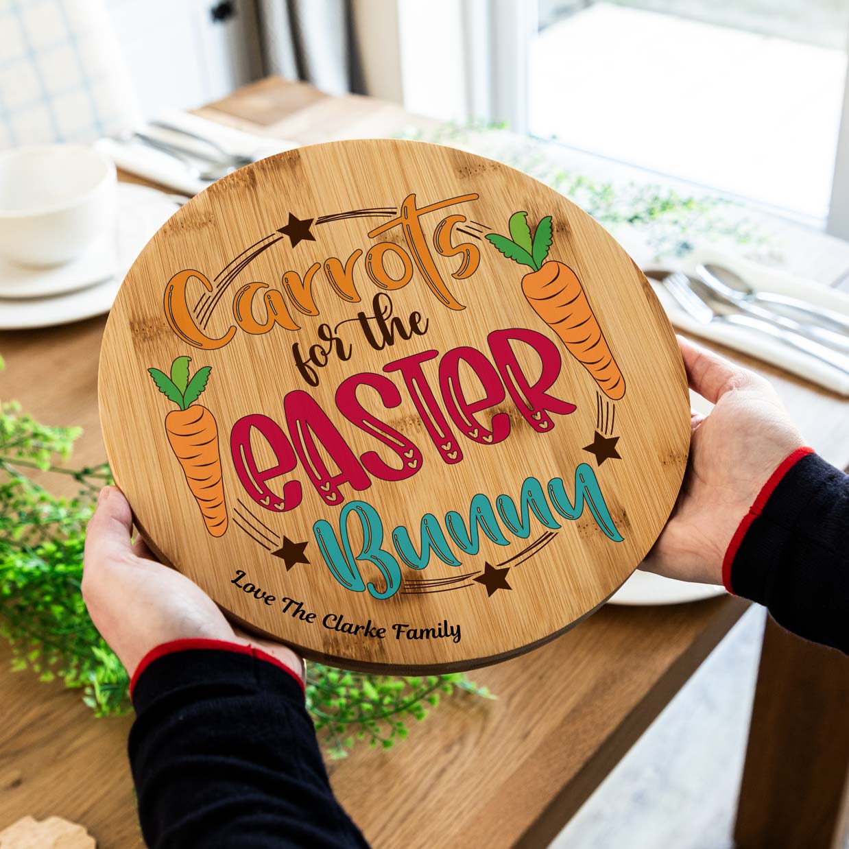 Personalised Carrots For The Easter Bunny Board