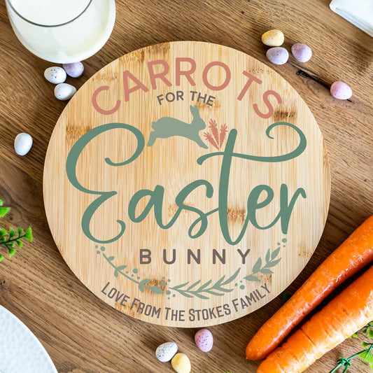 Personalised Carrots For The Easter Bunny Board Gift