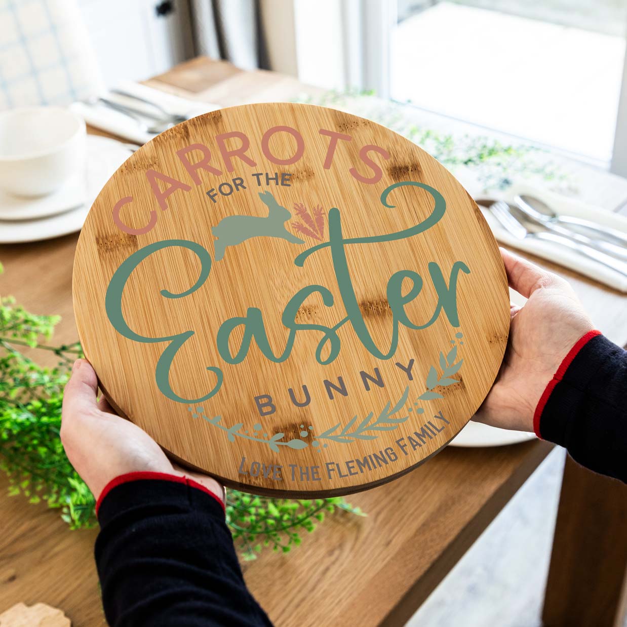 Personalised Carrots For The Easter Bunny Board Gift