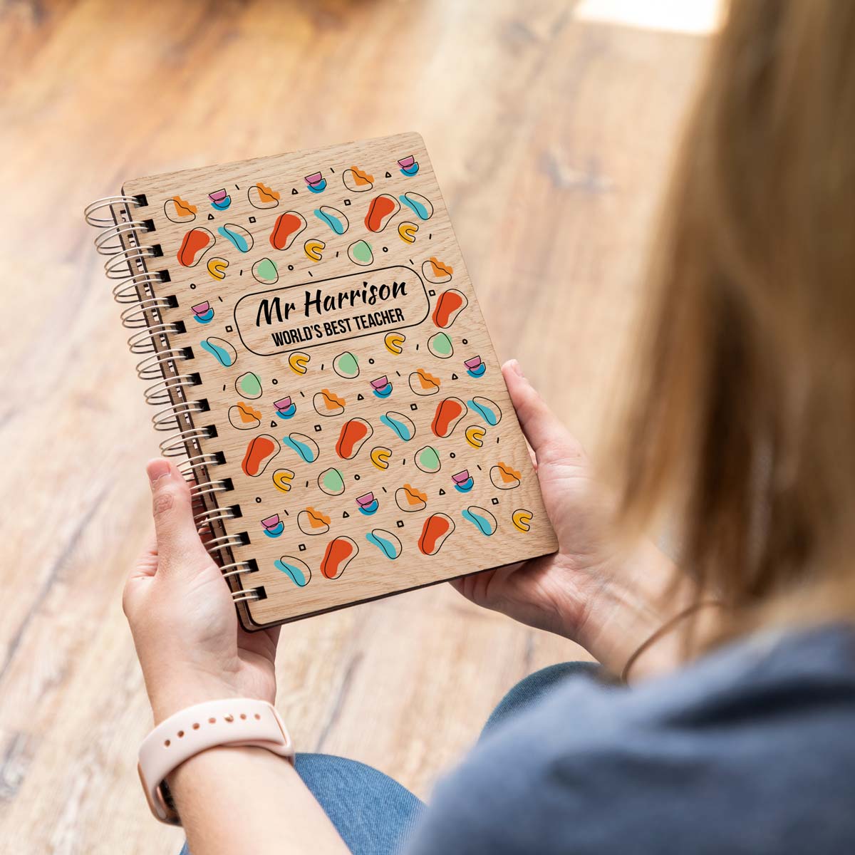 Personalised best teacher notebook journal A5 portrait