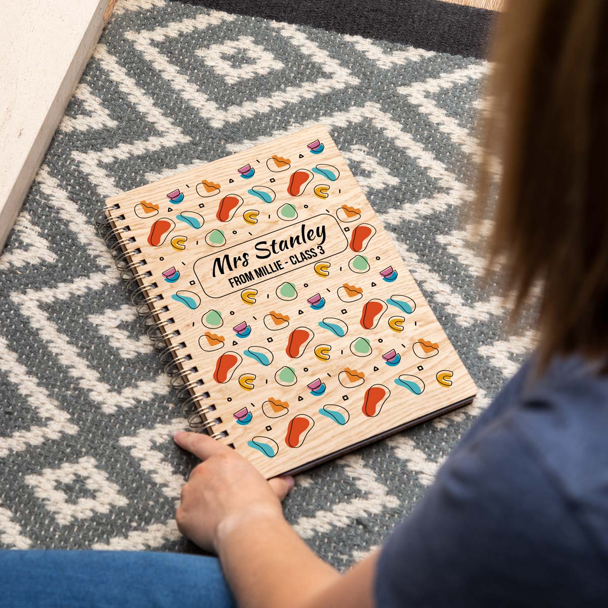 A4 portrait notebook for teacher with personalisation