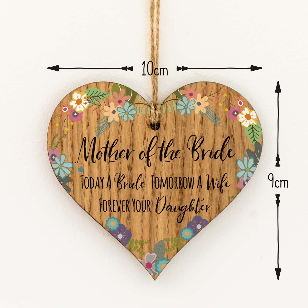 Mother of The Bride Gift Heart Sign