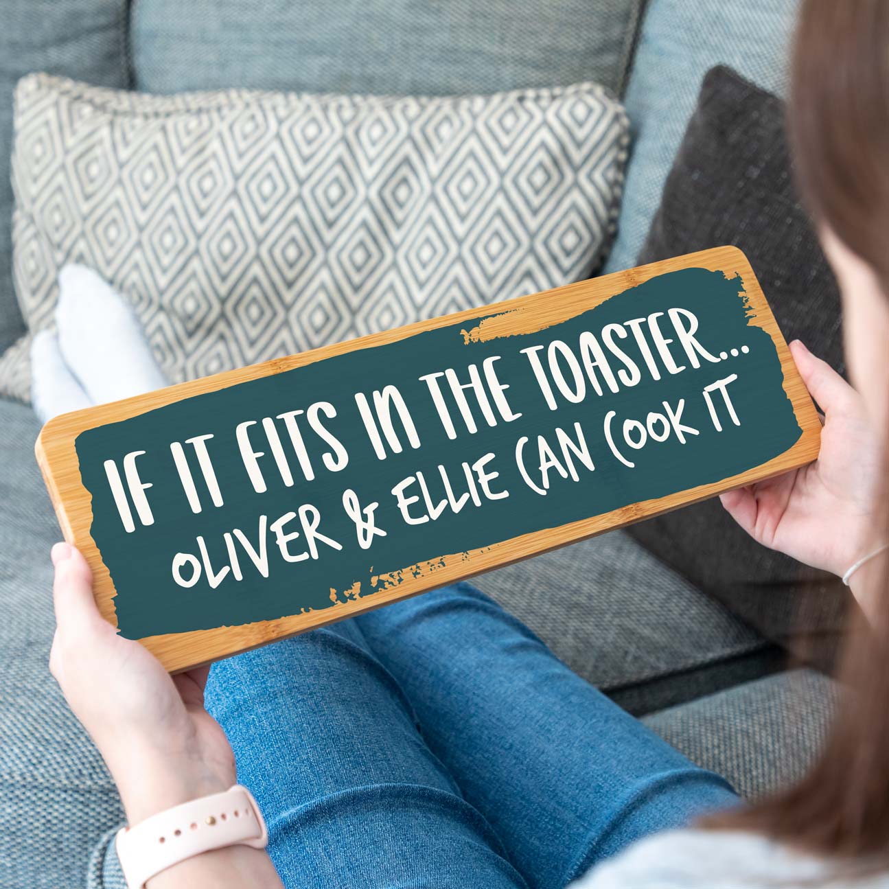 Personalised If It Fits In The Toaster Sign