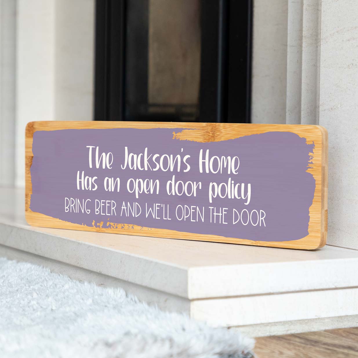 Personalised Open Door Policy Sign