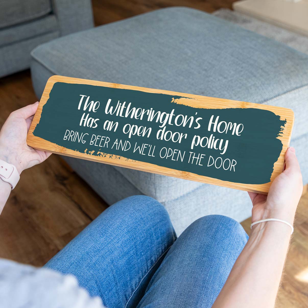 Personalised Open Door Policy Sign