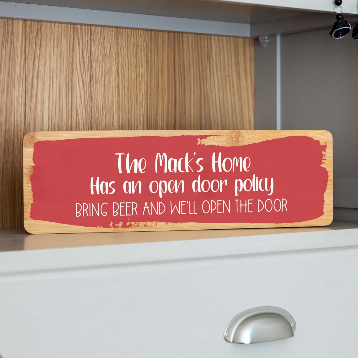Personalised Open Door Policy Sign