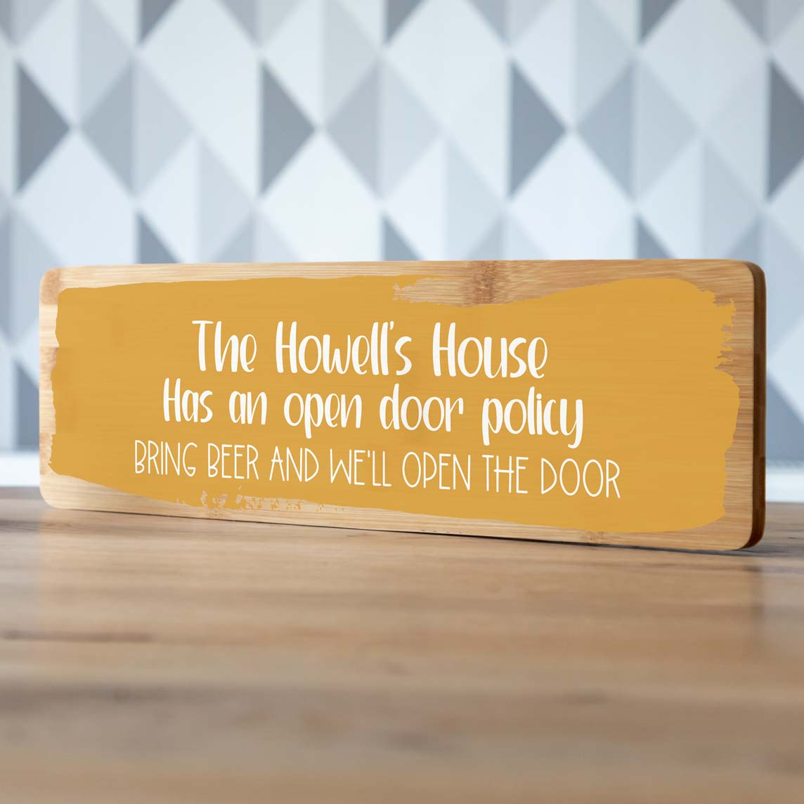 Personalised Open Door Policy Sign