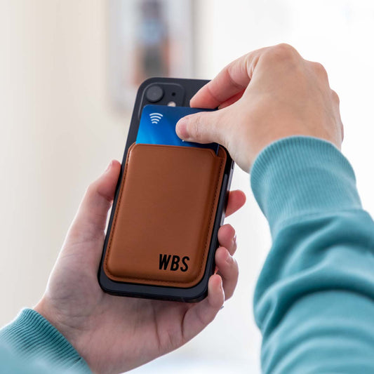 Personalised MagSafe Wallet For iPhone Monogram