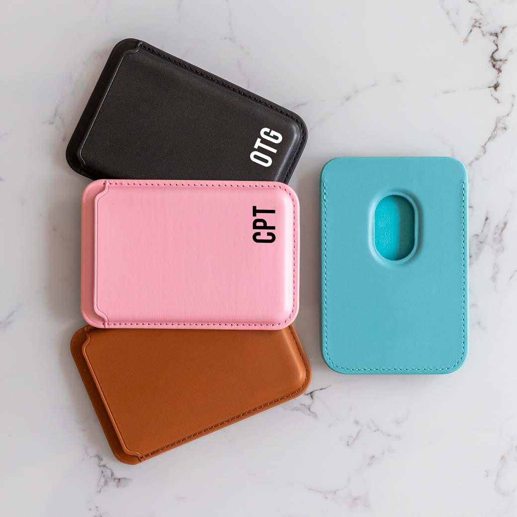 Personalised MagSafe Wallet For iPhone Monogram