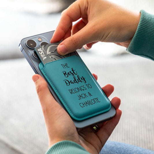Personalised Best Dad or Mum Belongs To MagSafe Wallet